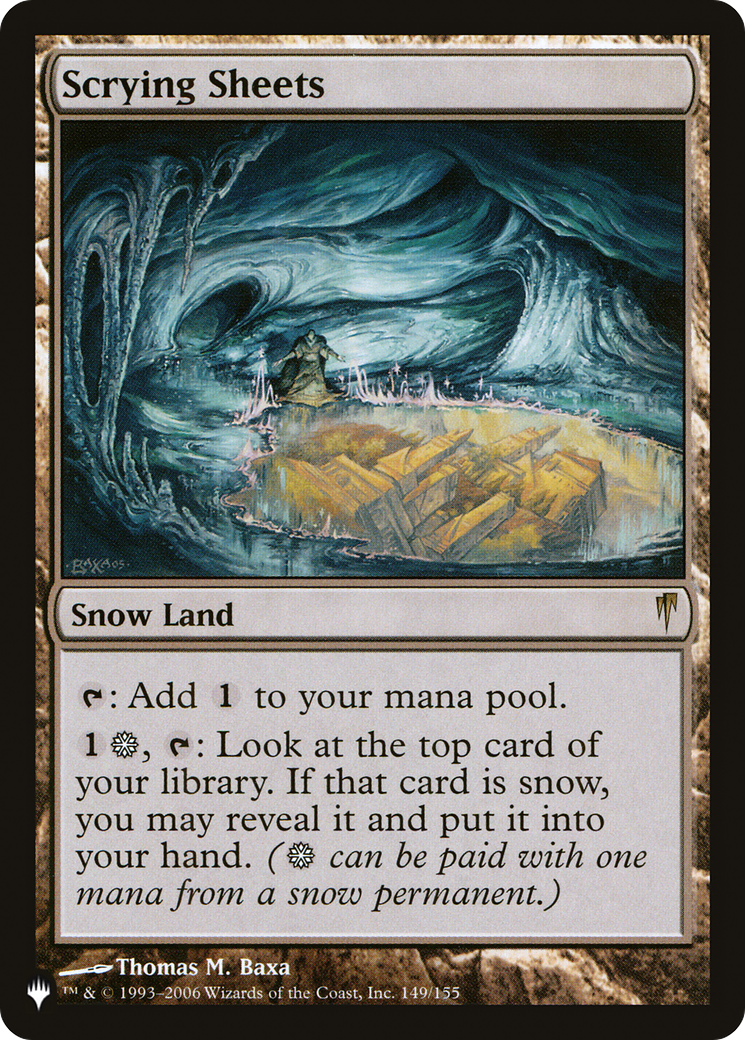 Scrying Sheets (LIST-CSP-149) - The List
