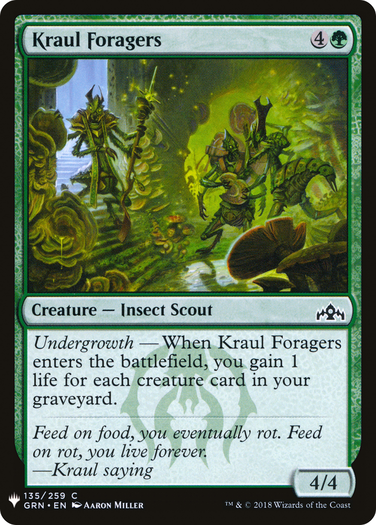 Kraul Foragers (LIST-GRN-135) - The List