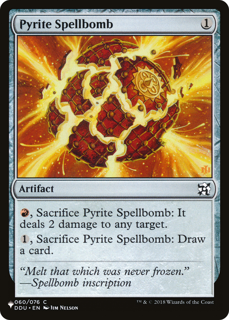 Pyrite Spellbomb (LIST-DDU-60) - The List