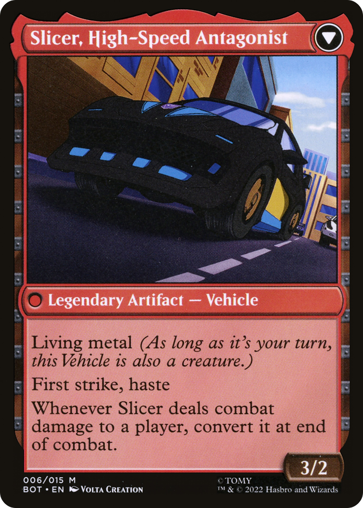 Slicer, Muscle Lourd // Slicer, Antagoniste à Grande Vitesse (BOT-006) - Transformers : (convertdfc)