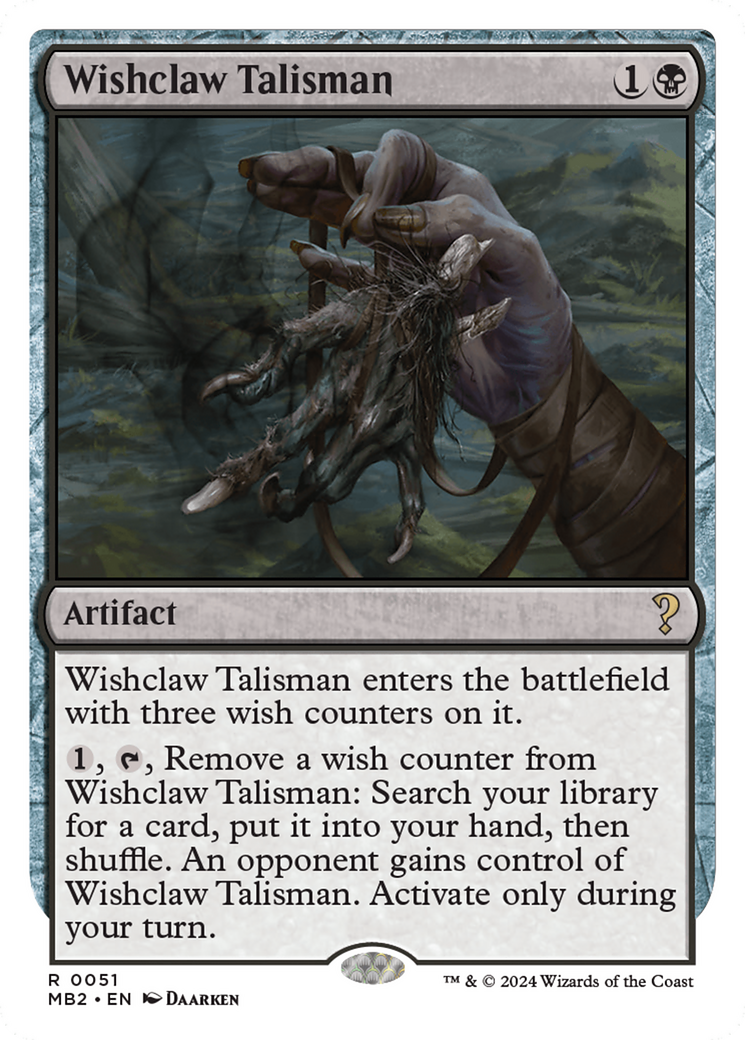 Talisman Griffe de Vœu (MB2-051) - Mystery Booster 2