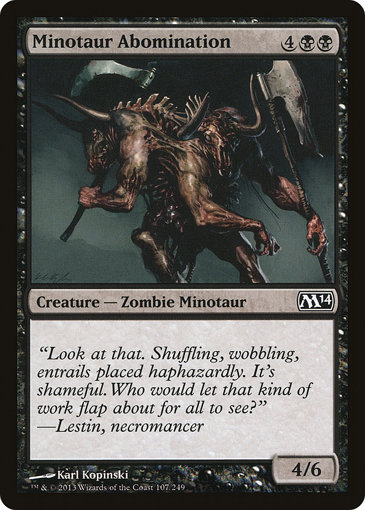 Abomination du Minotaure (M14-107) - Magic 2014 Foil