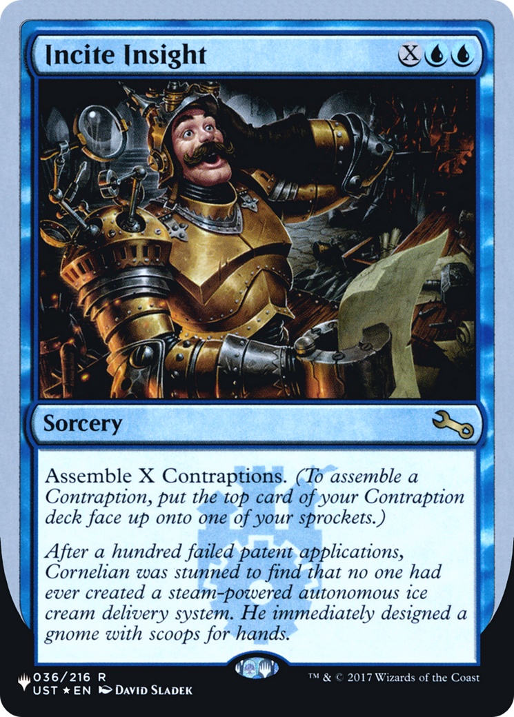 Incite Insight (ULST-016) - La Liste (Édition Unfinity Foil) Foil