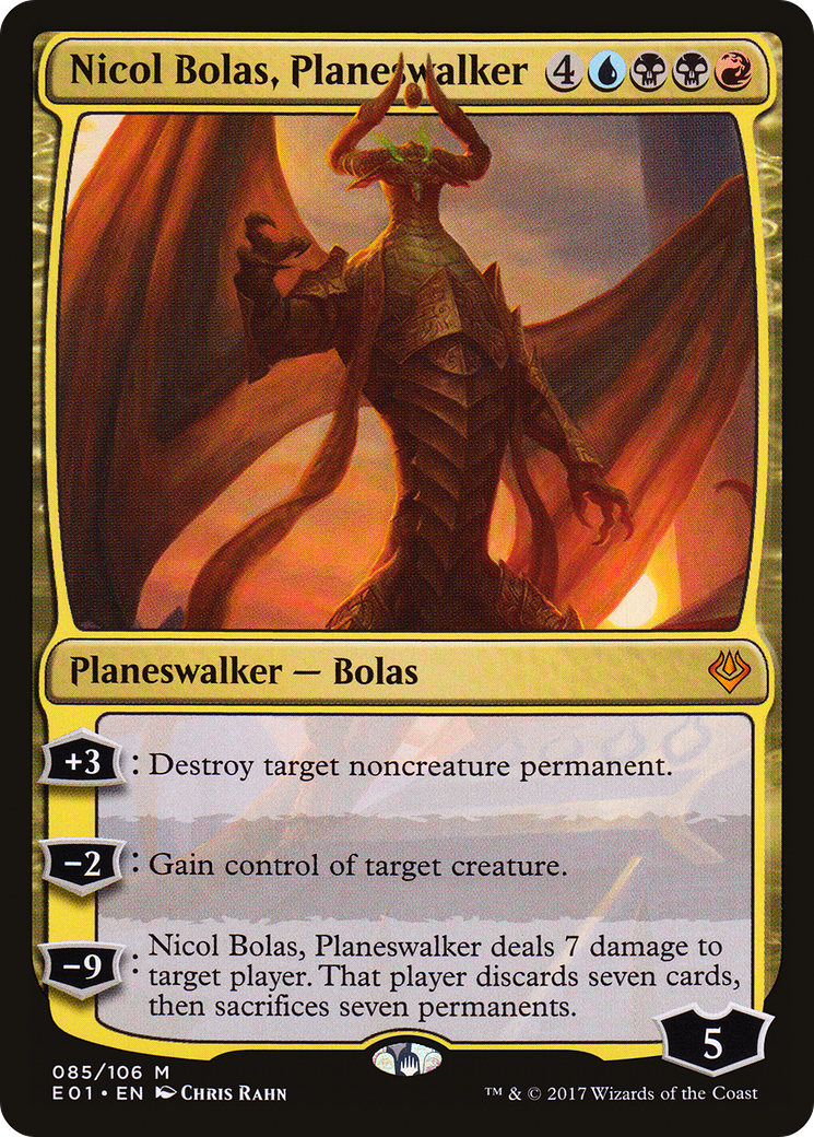Nicol Bolas, Planeswalker (E01-085) - Ennemi juré : Nicol Bolas