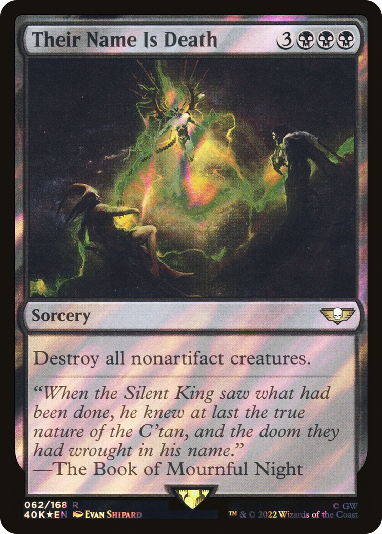 Their Name Is Death (Surge Foil) (40K-062) - Warhammer 40,000 Commander Foil