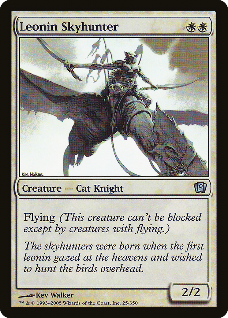Leonin Skyhunter (9ED-25★) - Ninth Edition Foil