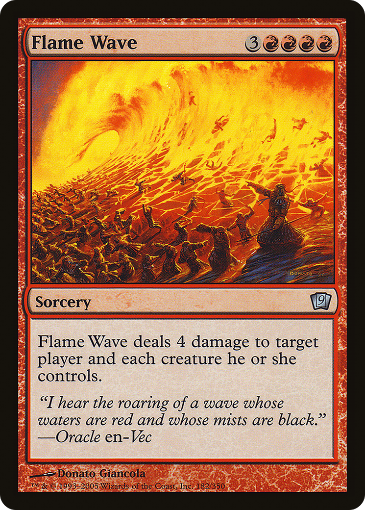 Flame Wave (9ED-182★) - Ninth Edition Foil