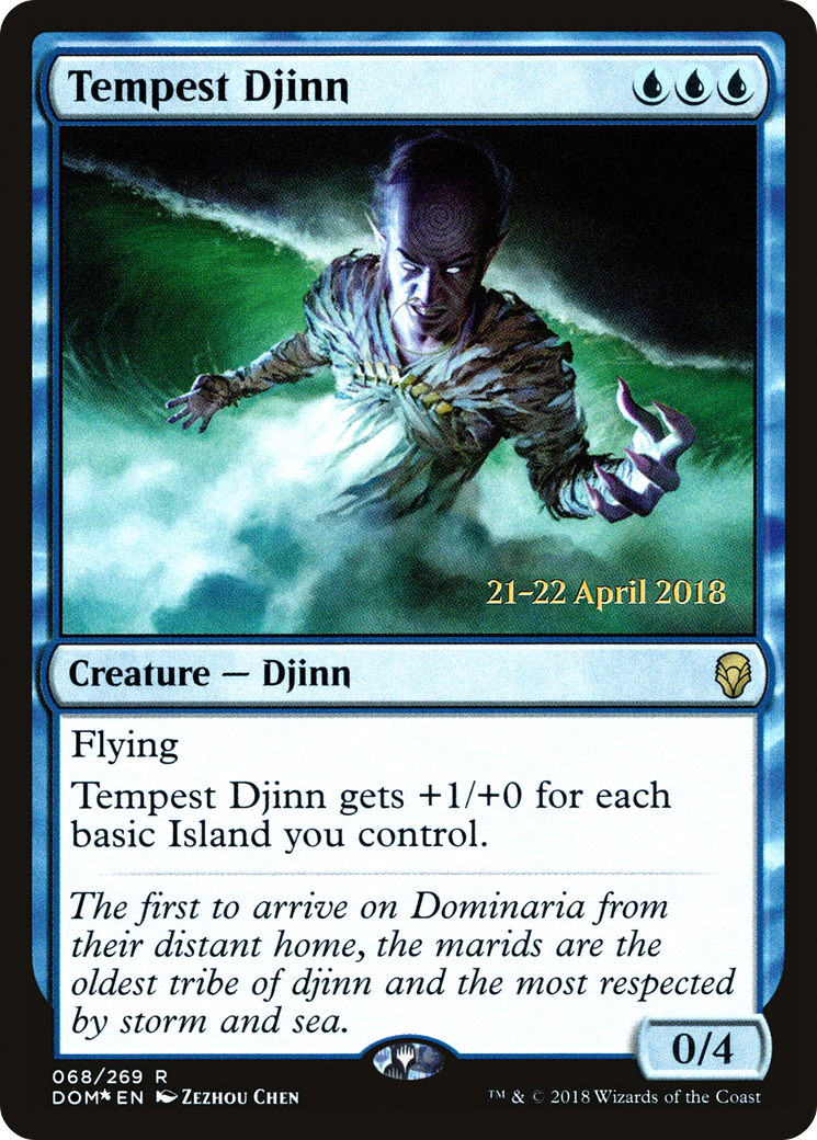 Tempest Djinn (PRE-68S) - Dominaria Promos Foil