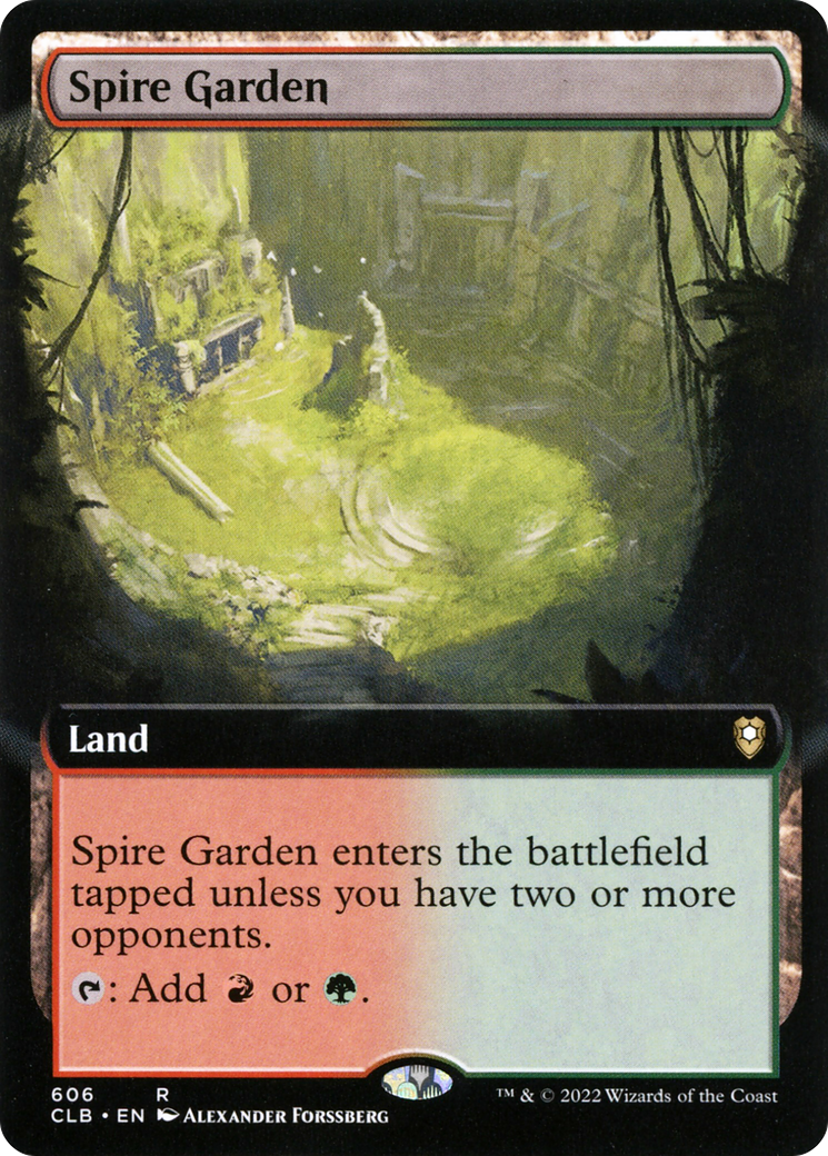 Spire Garden (Extended Art) (CLB-606) - Commander Legends: Battle for Baldur's Gate: (Extended Art) Foil