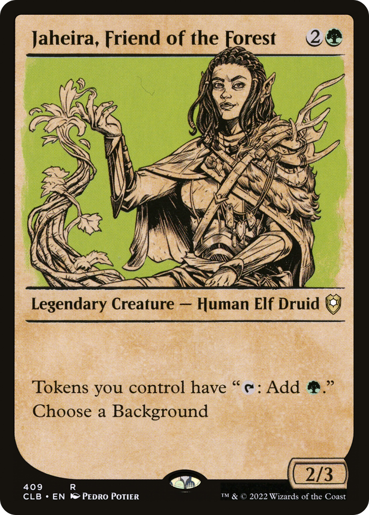 Jaheira, amie de la forêt (CLB-409) - Commander Legends : La Bataille de Baldur's Gate : (Vitrine) Foil