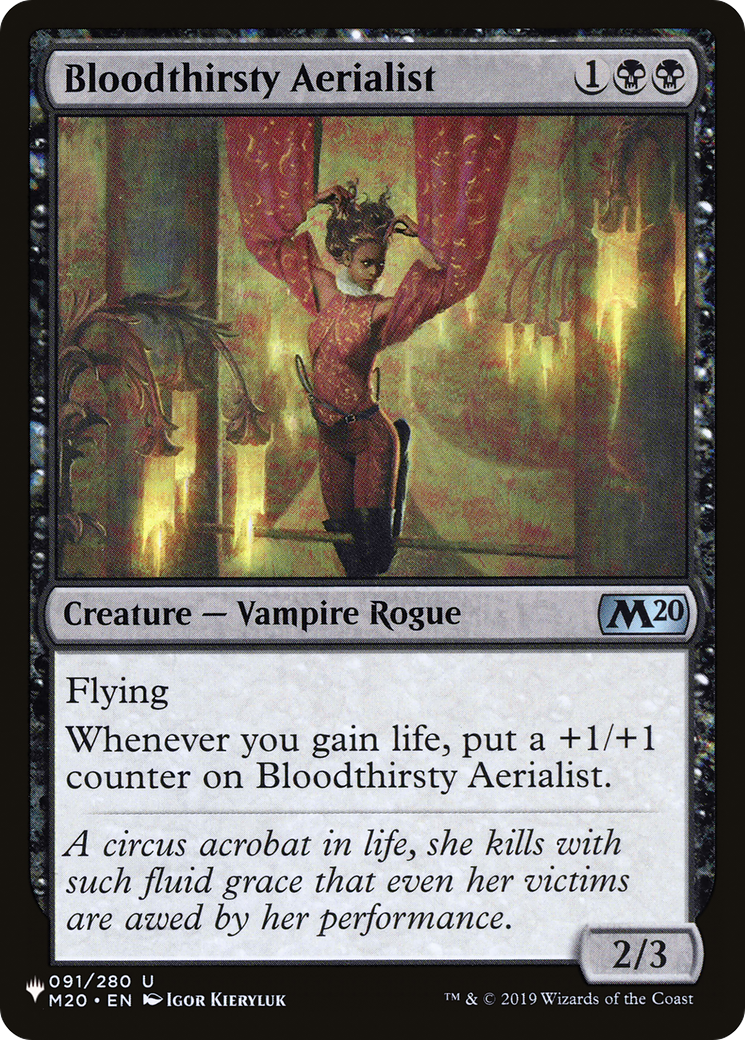 Bloodthirsty Aerialist (LIST-091/280) - The List