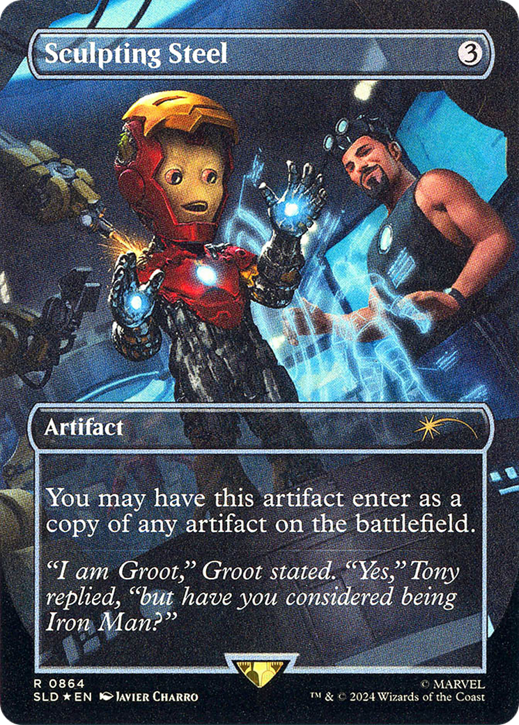 Sculpting Steel (SLD-864) - Secret Lair Drop (Borderless) Foil