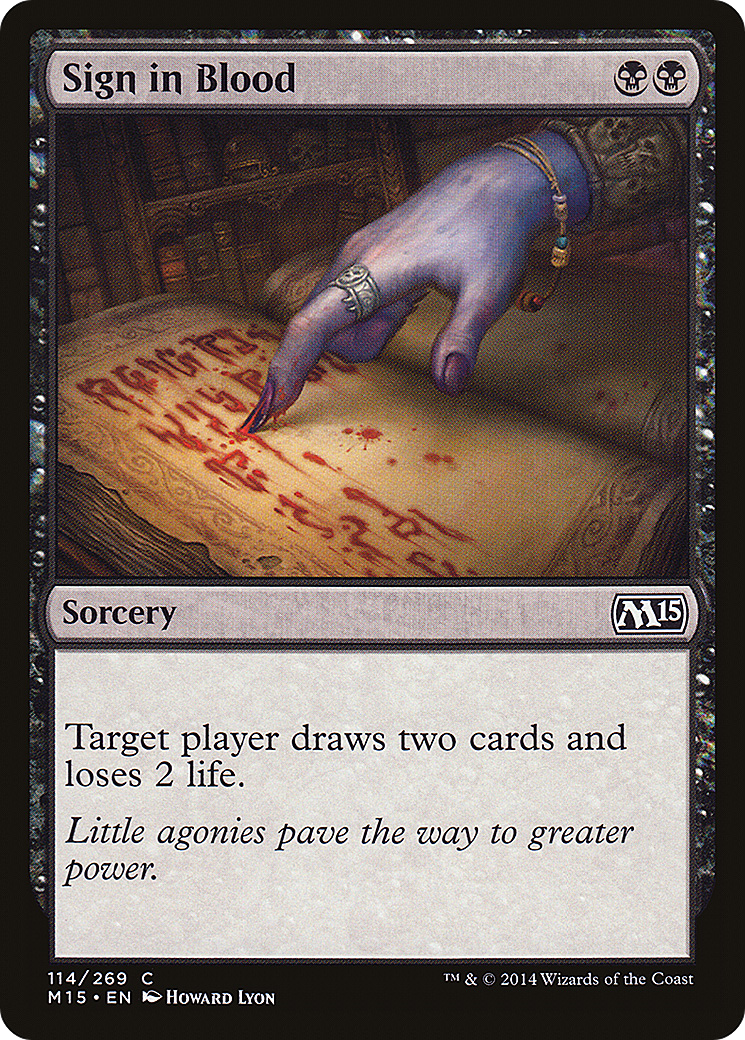 Sign in Blood (M15-114) - Magic 2015
