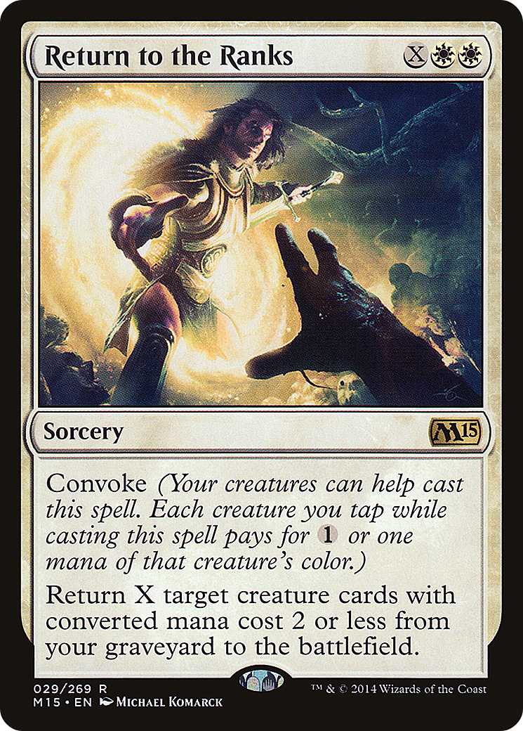 Return to the Ranks (M15-029) - Magic 2015 Foil