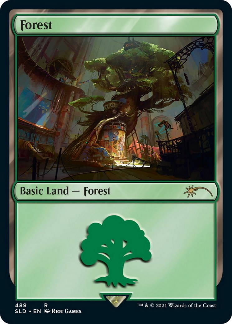 Forest (Secret Lair x Arcane: Lands) (SLD-488) - Secret Lair Drop Foil