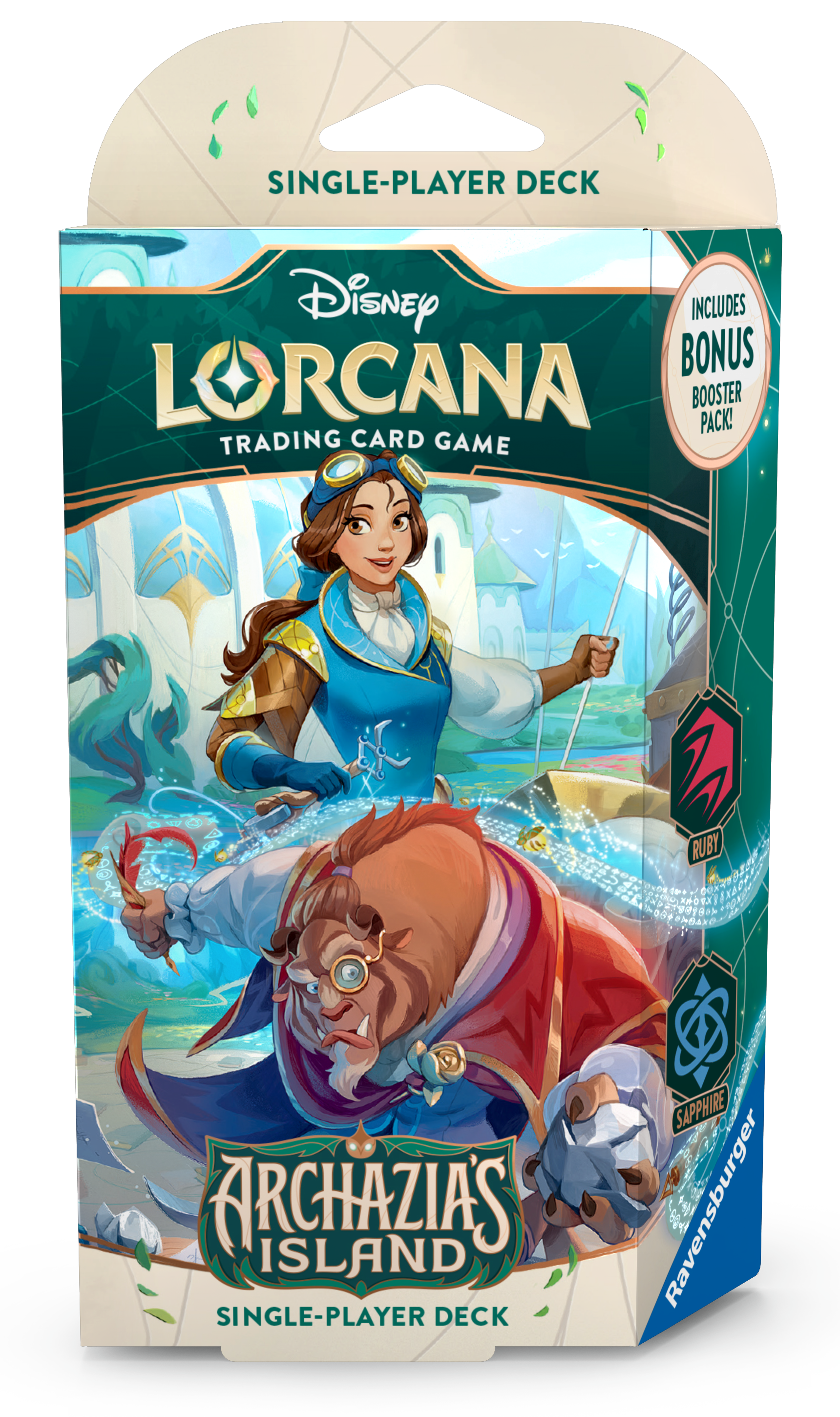 Disney Lorcana : Deck de démarrage de l'île d'Archazia - Rubis/Saphir