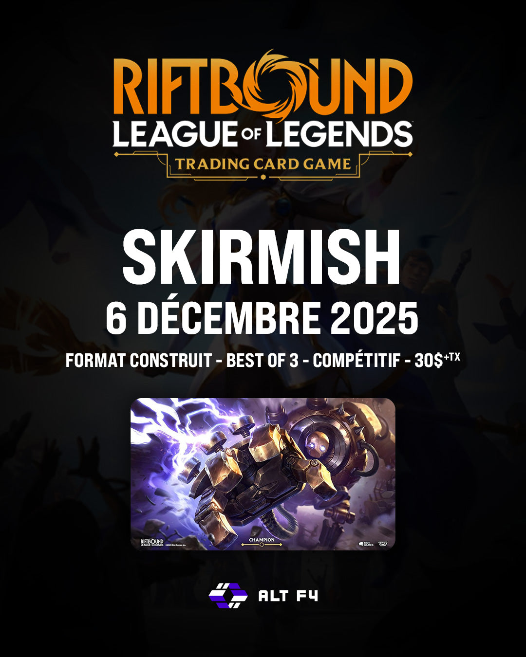 Riftbound - Skirmish - Samedi 6 Décembre 2025