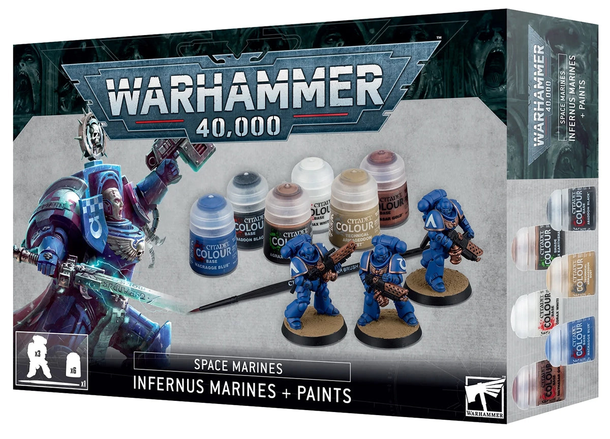 Space Marines : Infernus Marines + Set de peintures 60-11