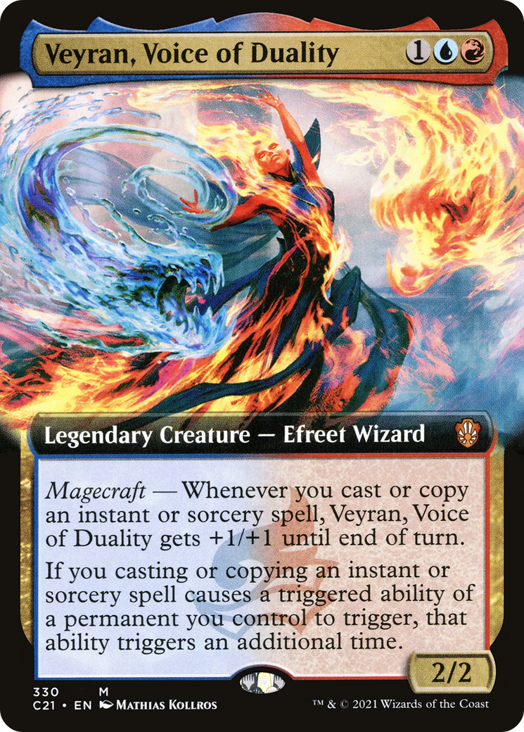 Veyran, Voice of Duality (Extended Art) (C21-330) - Commander 2021: (Extended Art)