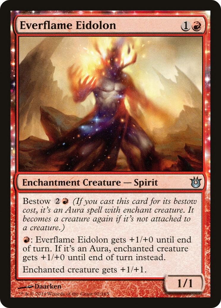 Eidolon de la Flamme Éternelle (BNG-092) - Né des Dieux : (enchantement) Foil
