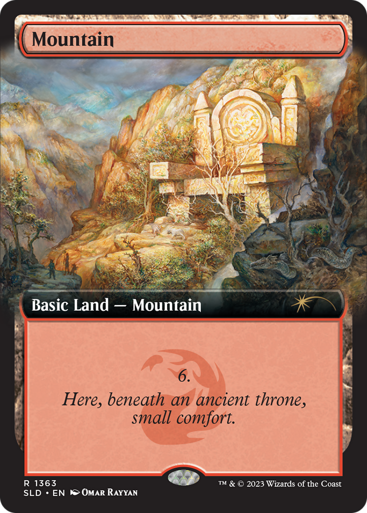 Mountain (1363) (SLD-1363) - Secret Lair Drop: (Extended Art) Foil