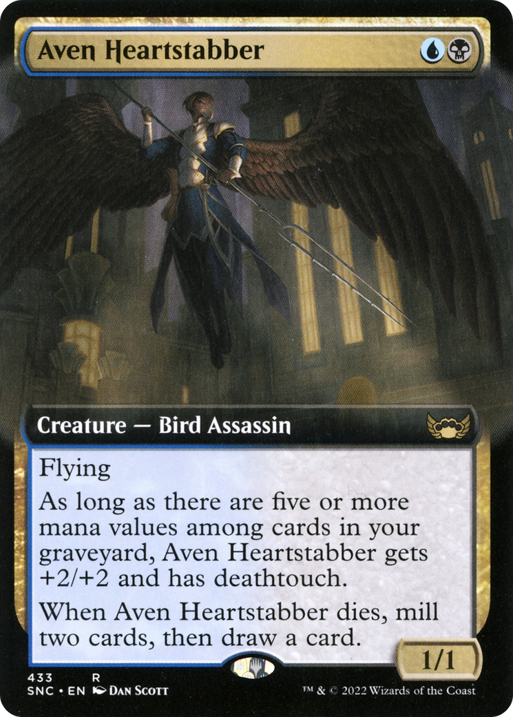 Aven Heartstabber (Extended Art) (SNC-433) - Streets of New Capenna: (Extended Art)