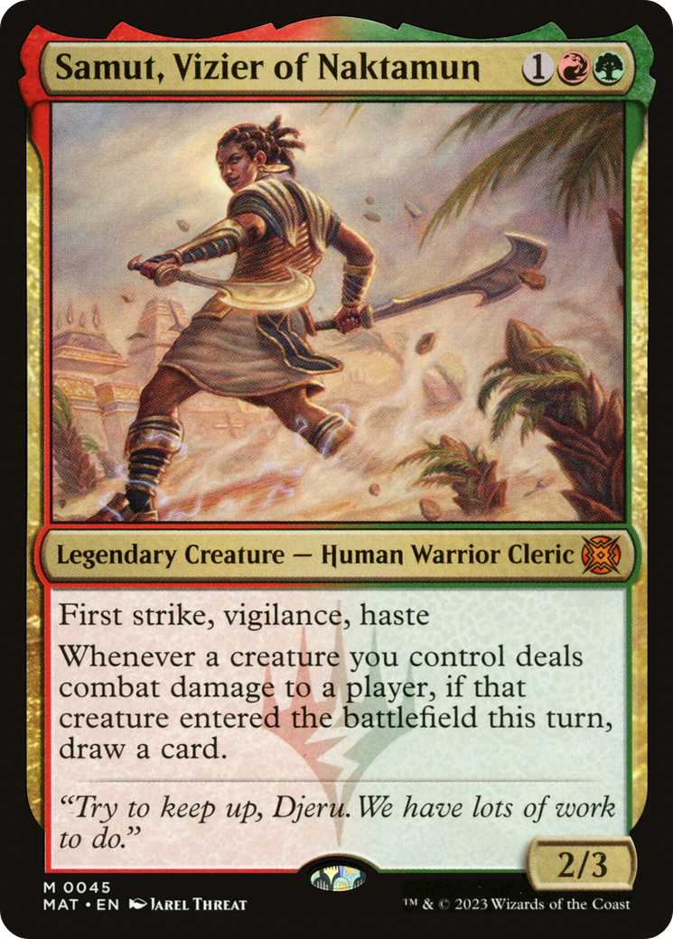 Samut, Vizier of Naktamun (MAT-045) - March of the Machine: The Aftermath