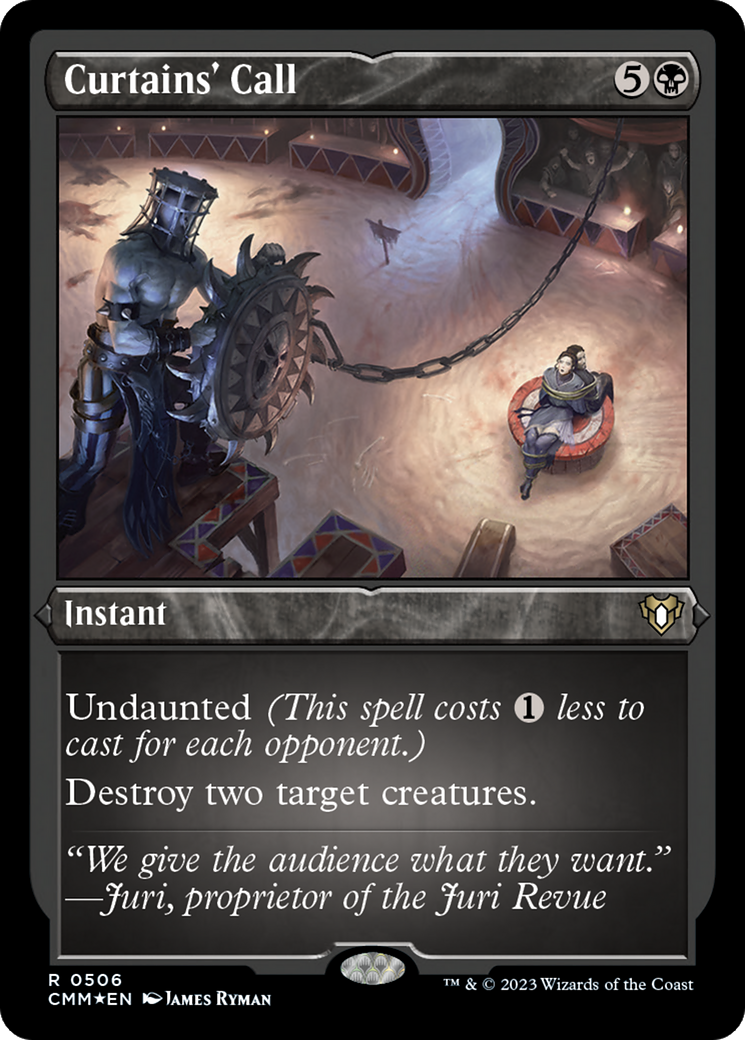 Curtains' Call (CMM-506) - Commander Masters Etched Foil