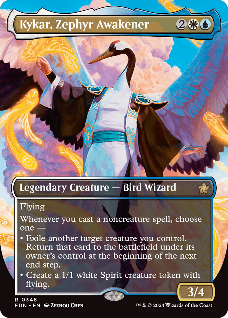 Kykar, Zephyr Awakener (FDN-348) - Fondations (sans bordure) Foil