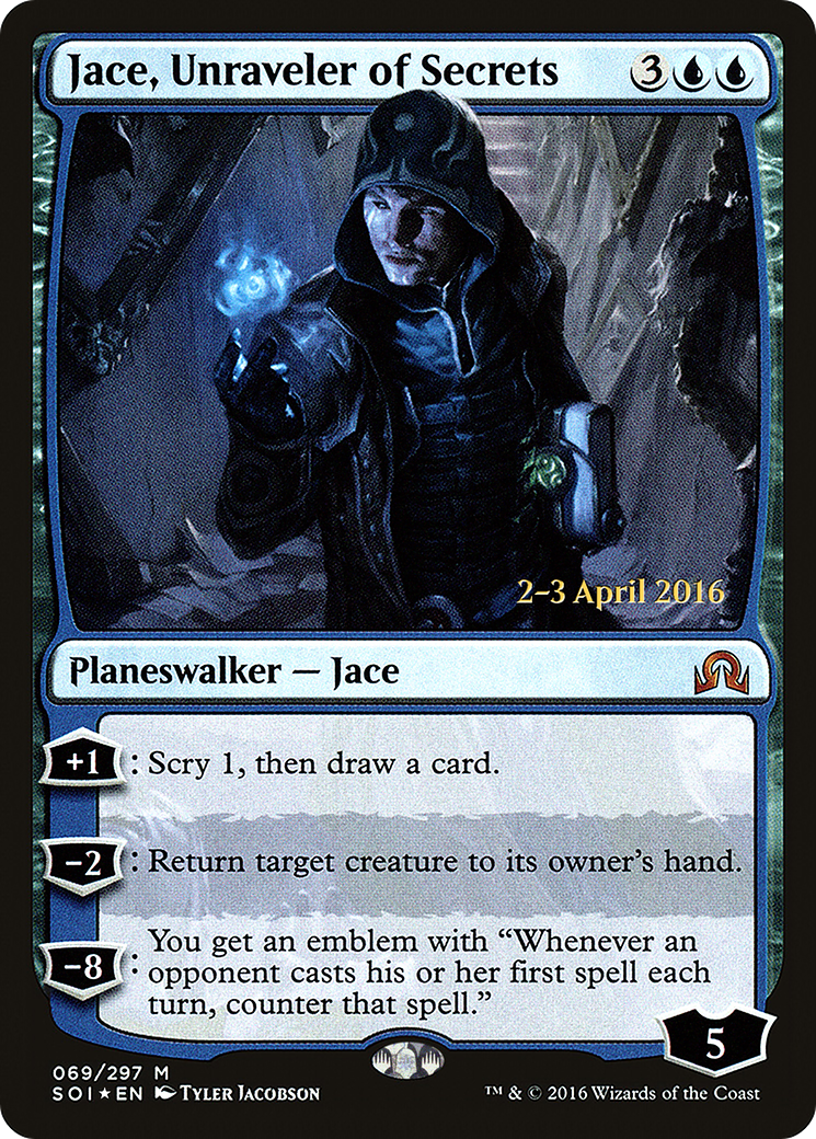 Jace, Dévoileur de Secrets (PSOI-69S) - Shadows over Innistrad Promos Foil