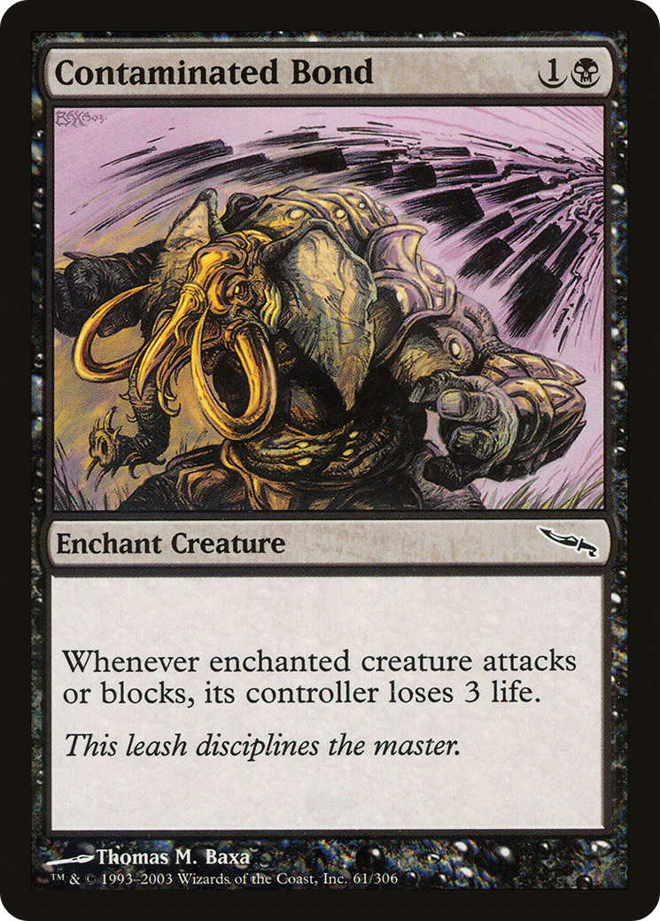 Contaminated Bond (MRD-061) - Mirrodin Foil