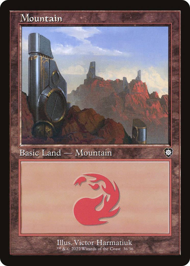 Mountain (36) (Retro Frame) (BRC-036) - The Brothers' War Commander