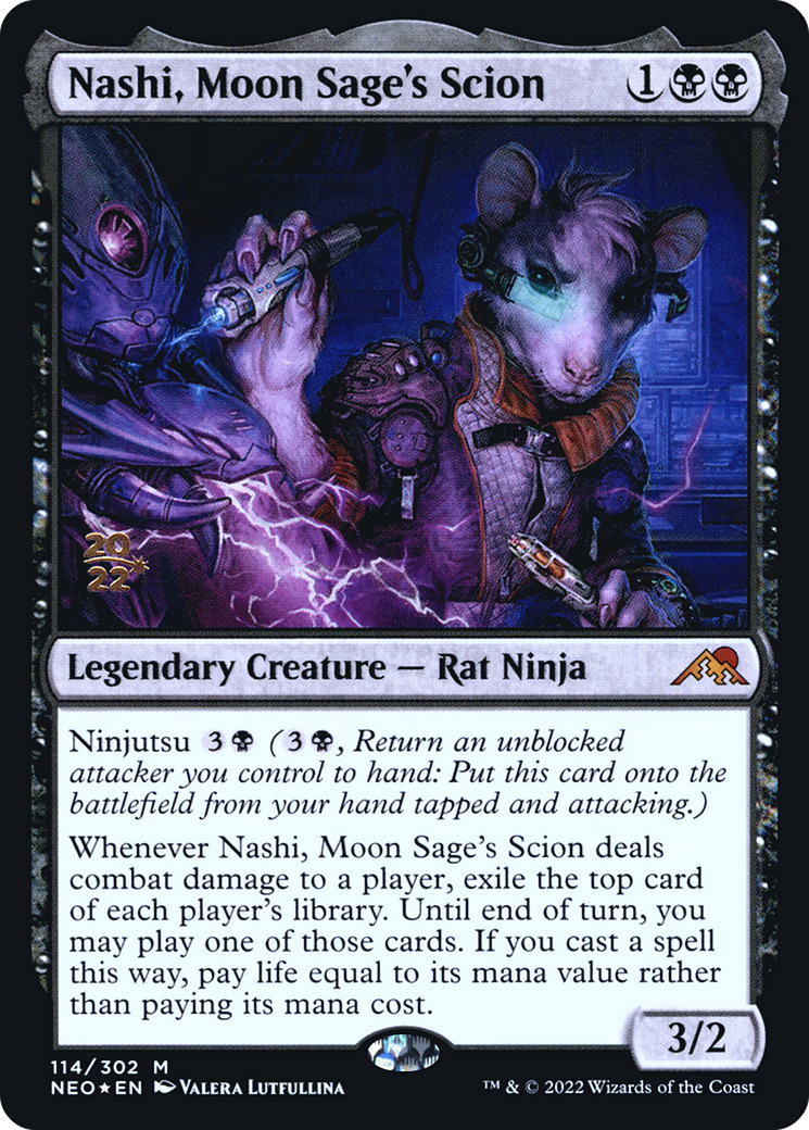 Nashi, descendant de Moon Sage (PNEO-114S) - Kamigawa : Neon Dynasty Promos Foil