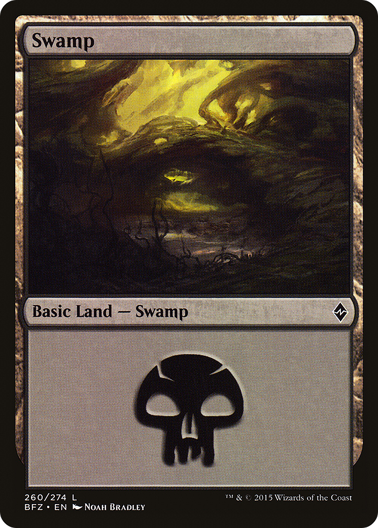 Swamp (BFZ-260A) - Battle for Zendikar