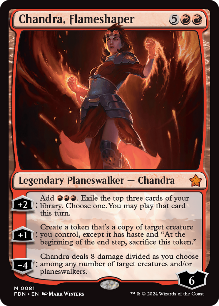 Chandra, Flameshaper (FDN-081) - Fondations Foil