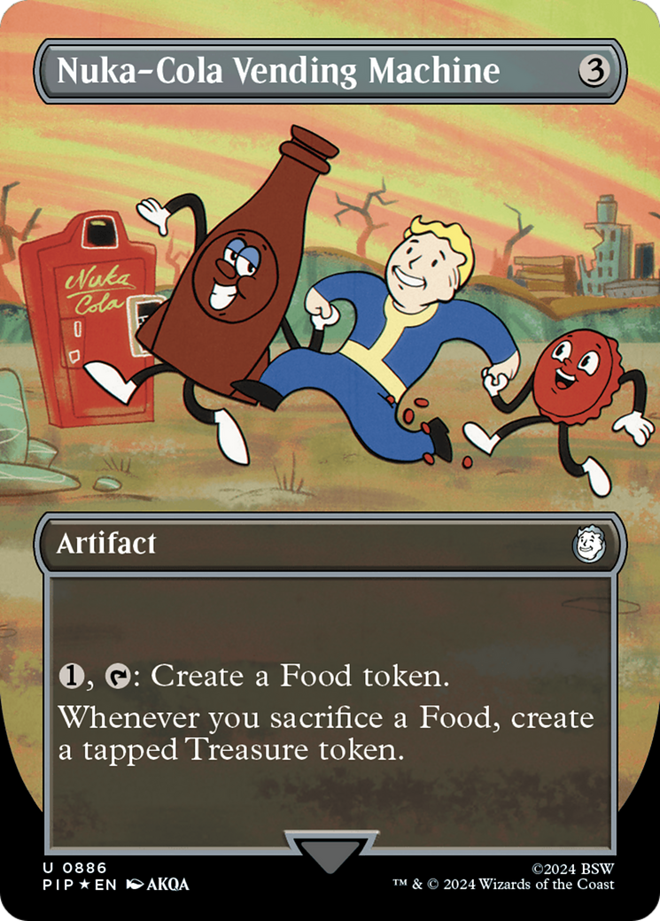 Nuka-Cola Vending Machine (Borderless) (Surge Foil) (PIP-886) - Fallout (Borderless) Foil