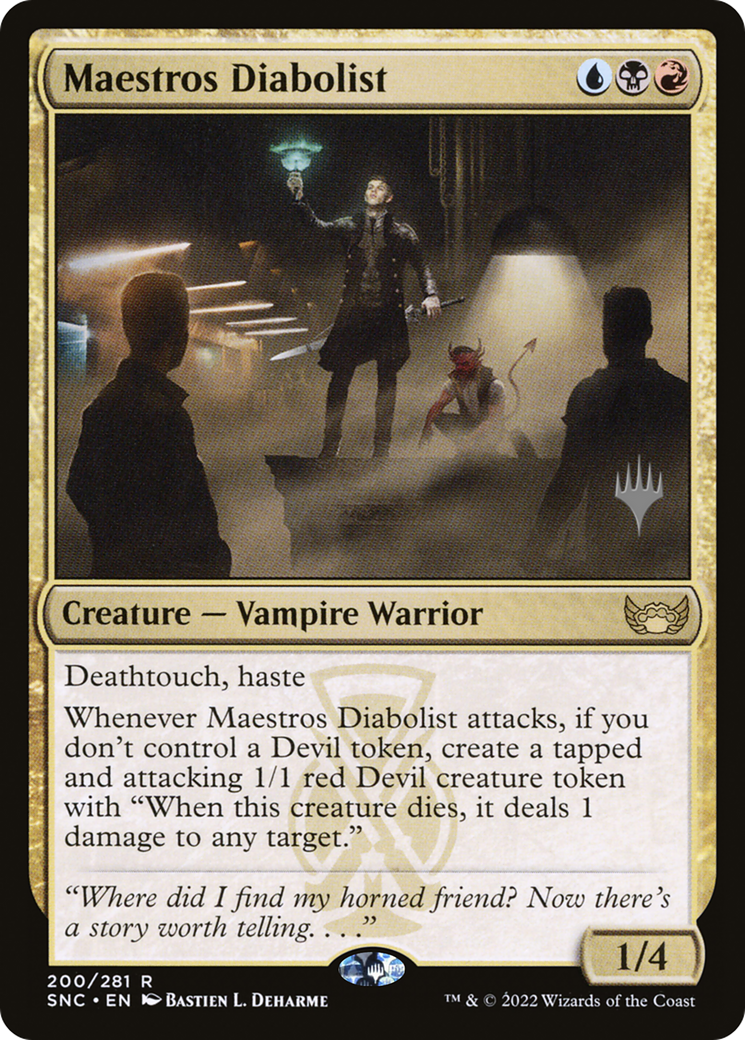 Maestros Diabolist (PPSNC-200P) - Streets of New Capenna Promos Foil