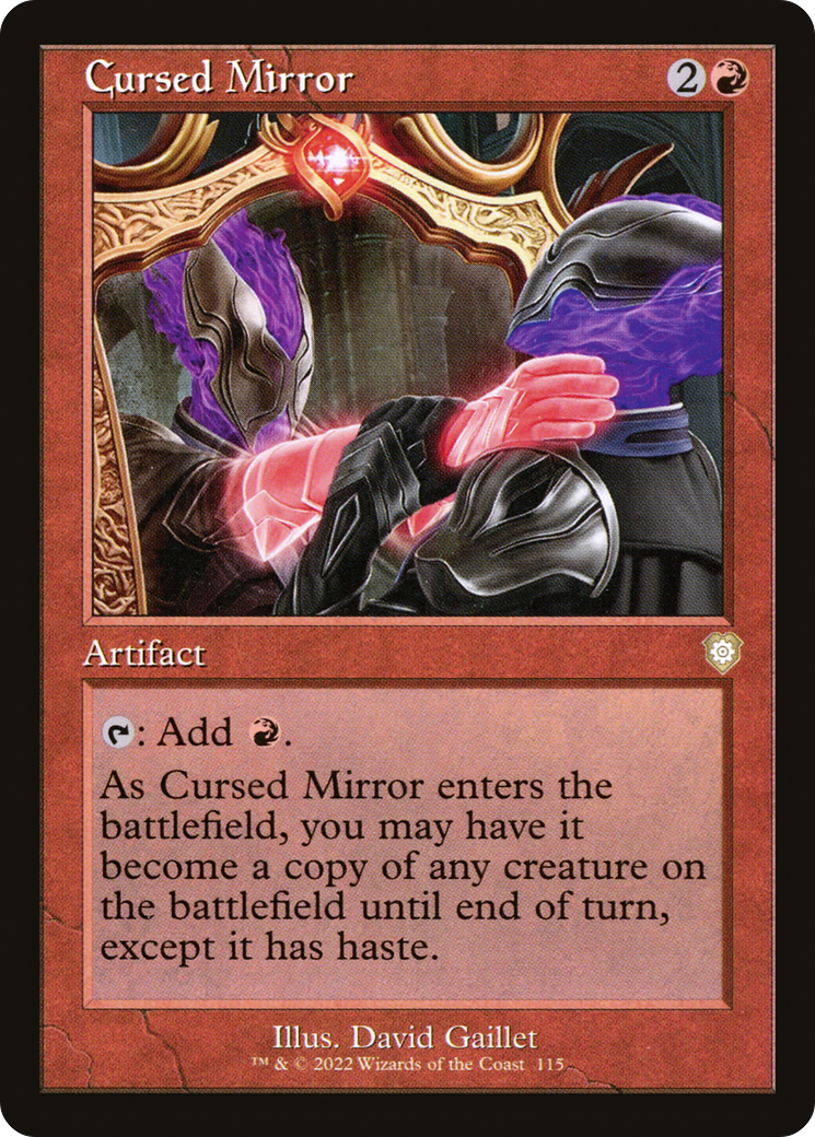 Cursed Mirror (Retro Frame) (BRC-115) - The Brothers' War Commander