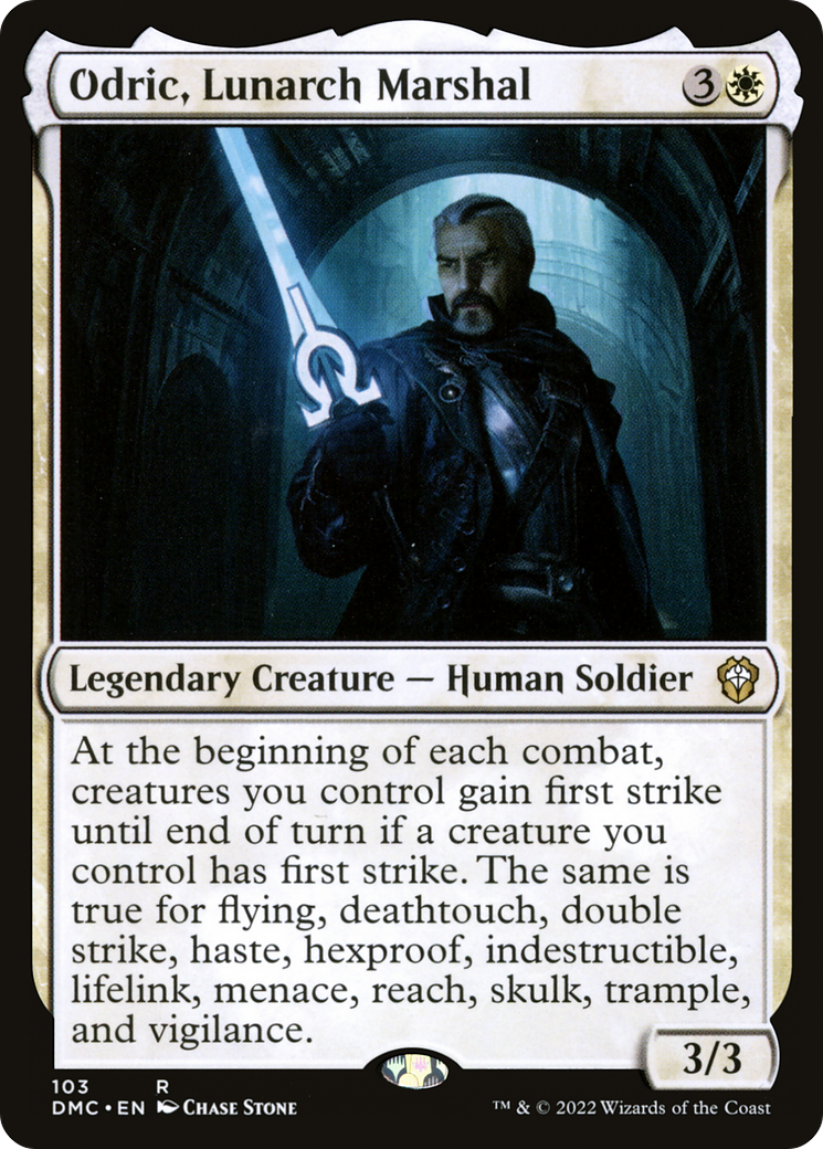 Odric, maréchal lunarque (DMC-103) - Commandant uni de Dominaria