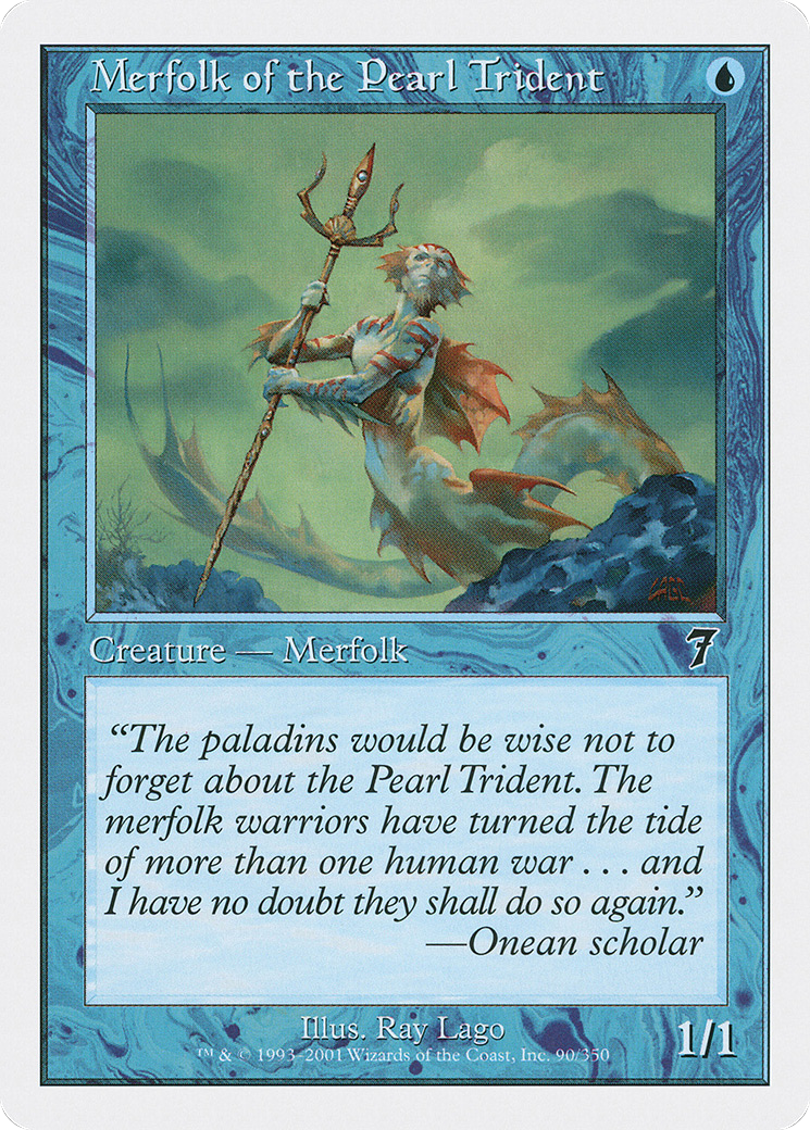 Merfolk of the Pearl Trident (7ED-090) - Seventh Edition