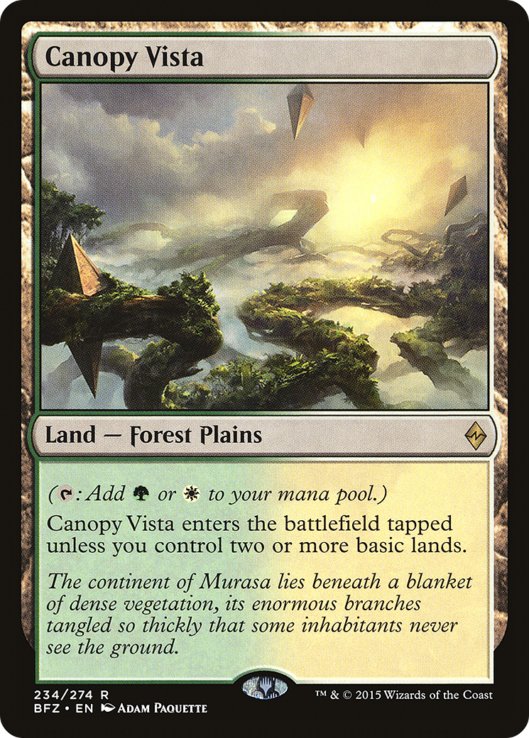 Canopy Vista (BFZ-234) – Bataille pour Zendikar