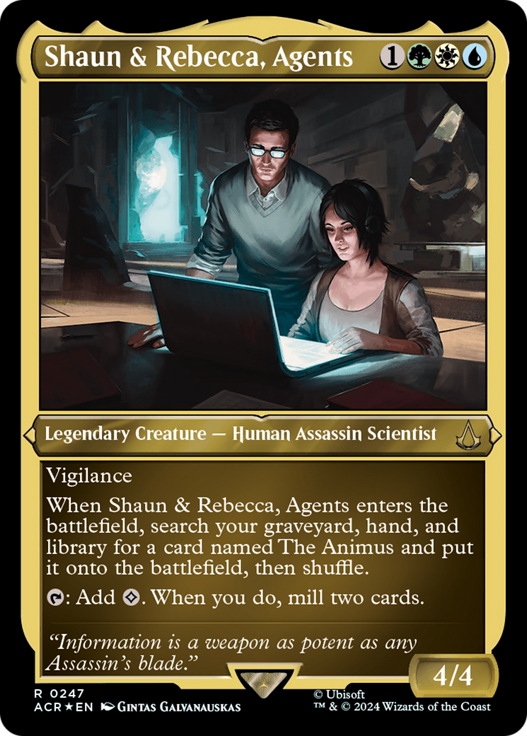 Shaun & Rebecca, Agents (ACR-247) - Assassin's Creed Etched Foil