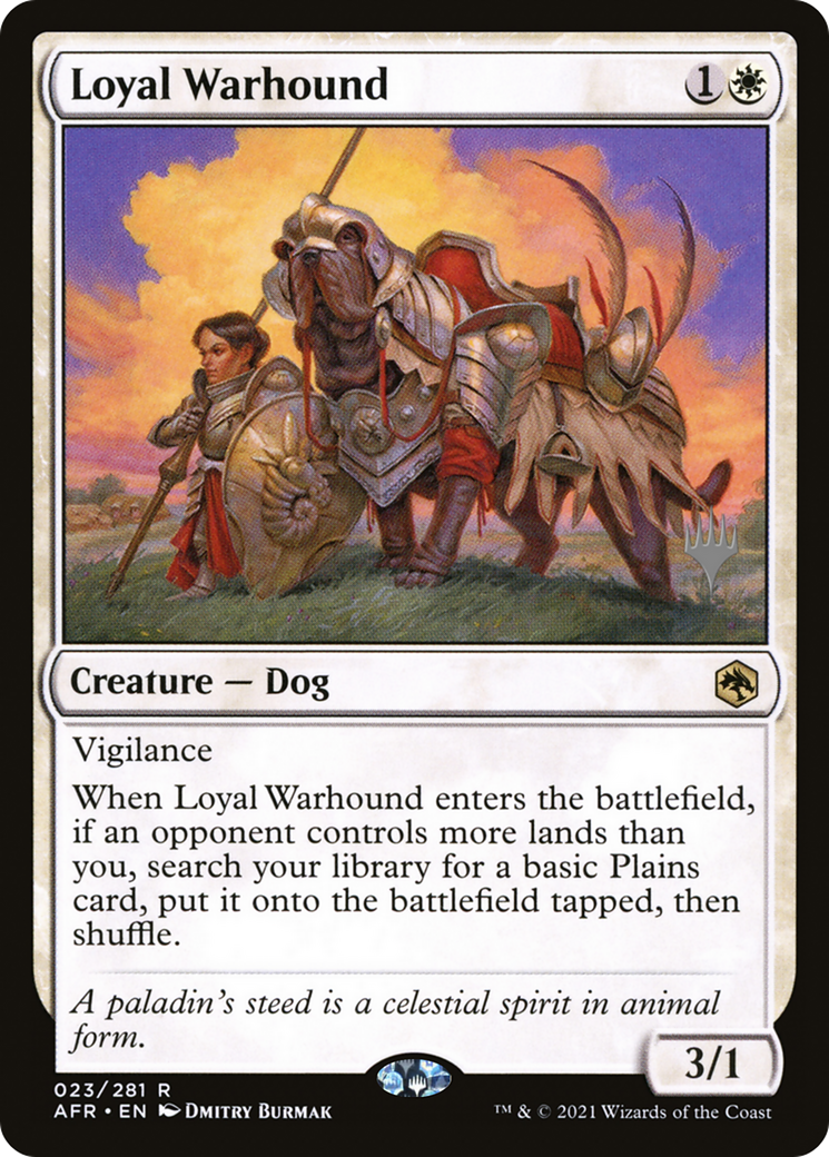 Loyal Warhound (PPAFR-023) - Adventures in the Forgotten Realms Promos Foil