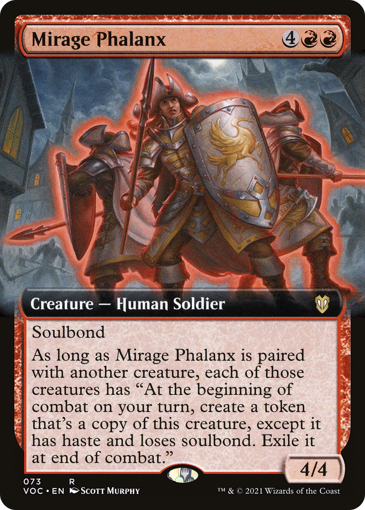 Mirage Phalanx (Extended Art) (VOC-073) - Crimson Vow Commander: (Extended Art)
