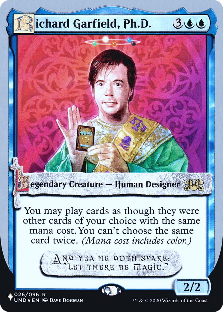 Richard Garfield, Ph.D. (LIST-017) - The List (Unfinity Foil Edition) Foil