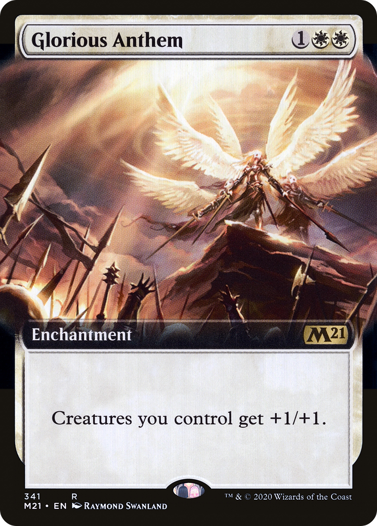 Glorious Anthem (Extended Art) (M21-341) - Core Set 2021: (Extended Art)