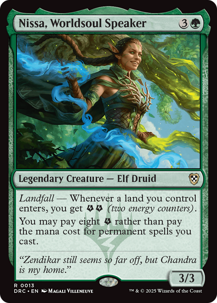 Nissa, Oratrice des Âmes du Monde (-013) - Commandant : Aetherdrift