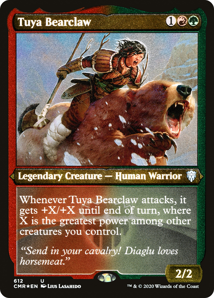 Tuya Bearclaw (CMR-612) - Feuille gravée Commander Legends