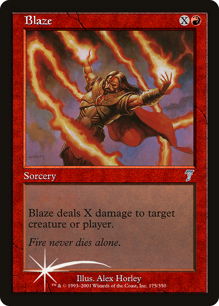 Blaze (7ED-175★) - Septième édition Foil
