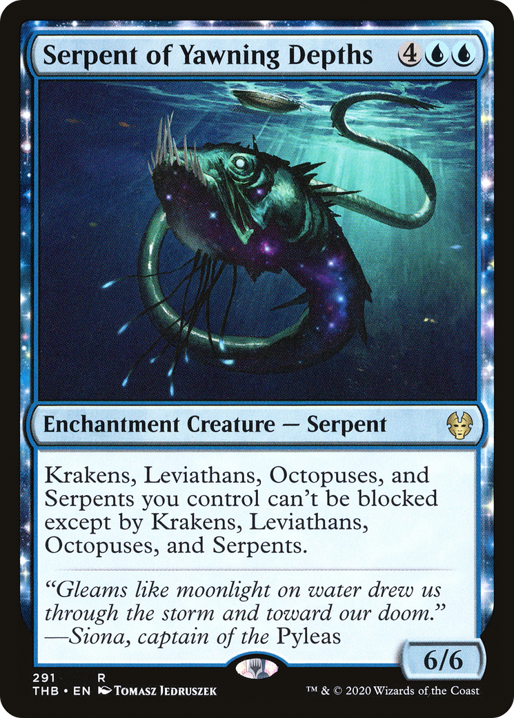 Serpent of Yawning Depths (THB-291) - Theros Beyond Death: (enchantment)